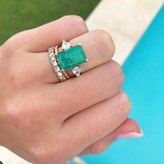 LLJ Signature Emerald Ring  Lindsey Leigh Jewelry.
