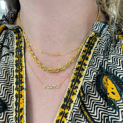 Paper Clip Necklace - Lindsey Leigh Jewelry