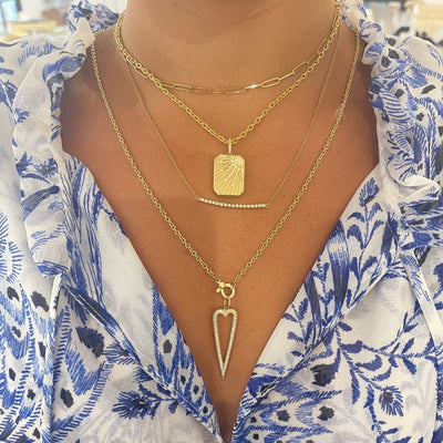 Paper Clip Necklace - Lindsey Leigh Jewelry