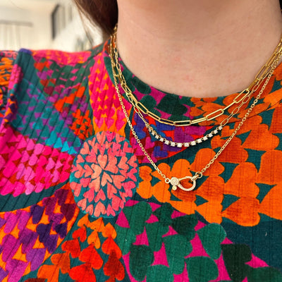 Paper Clip Necklace - Lindsey Leigh Jewelry