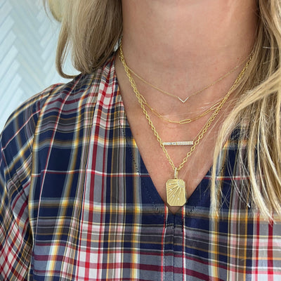 Paper Clip Necklace - Lindsey Leigh Jewelry
