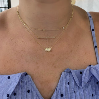 Pave Bar Necklace  Lindsey Leigh Jewelry.
