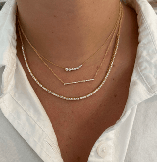 Pave Bar Necklace  Lindsey Leigh Jewelry.

