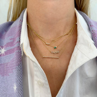 Pave Bar Necklace  Lindsey Leigh Jewelry.
