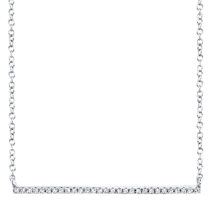 Pave Bar Necklace - Lindsey Leigh Jewelry