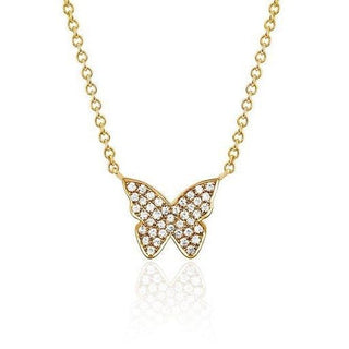 Pave Butterfly Necklace  Lindsey Leigh Jewelry.

