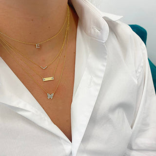 Pave Butterfly Necklace  Lindsey Leigh Jewelry.
