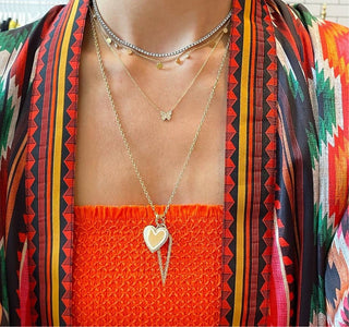 Pave Butterfly Necklace  Lindsey Leigh Jewelry.

