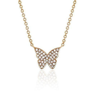 Pave Butterfly Necklace  Lindsey Leigh Jewelry.
