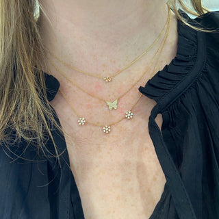 Pave Butterfly Necklace  Lindsey Leigh Jewelry.
