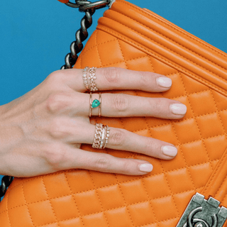 Pave Chain Link Ring  Lindsey Leigh Jewelry.

