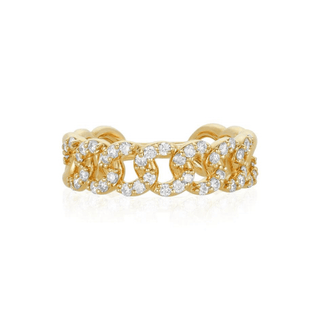 Pave Chain Link Ring  Lindsey Leigh Jewelry.
