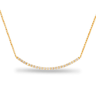 Pave Curve Necklace  Lindsey Leigh Jewelry.
