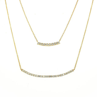 Pave Curve Necklace  Lindsey Leigh Jewelry.
