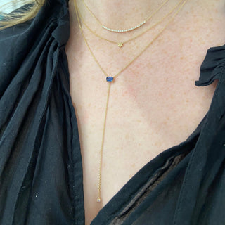 Pave Curve Necklace  Lindsey Leigh Jewelry.
