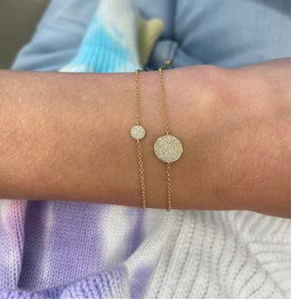 Pave Disc Bracelet  Lindsey Leigh Jewelry.
