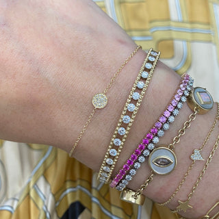 Pave Disc Bracelet  Lindsey Leigh Jewelry.
