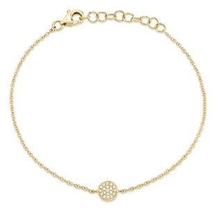Pave Disc Bracelet  Lindsey Leigh Jewelry.
