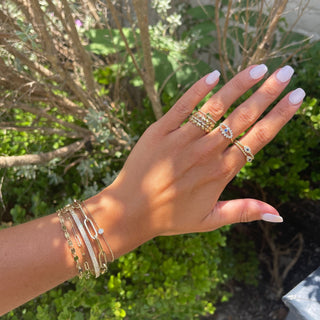 Pave Disc Bracelet  Lindsey Leigh Jewelry.
