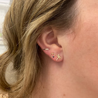 Pave Dragonfly Studs  Lindsey Leigh Jewelry.
