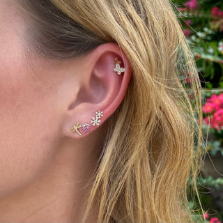 Pave Dragonfly Studs  Lindsey Leigh Jewelry.
