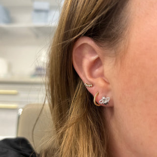 Pave Striped Bumble Bee Studs  Lindsey Leigh Jewelry.
