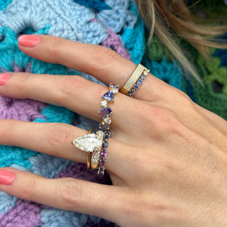 Pear Cut Solitaire  Lindsey Leigh Jewelry.
