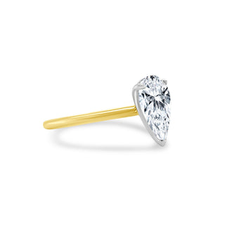 Pear Cut Solitaire  Lindsey Leigh Jewelry.
