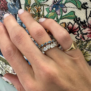 Petite Aquamarine Chasing Pear  Lindsey Leigh Jewelry.
