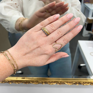 Petite Aquamarine Chasing Pear  Lindsey Leigh Jewelry.
