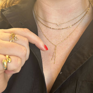 Petite Bead Lariat  Lindsey Leigh Jewelry.
