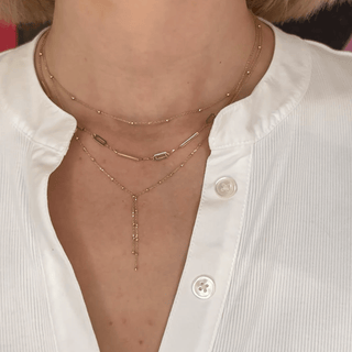 Petite Bead Lariat  Lindsey Leigh Jewelry.
