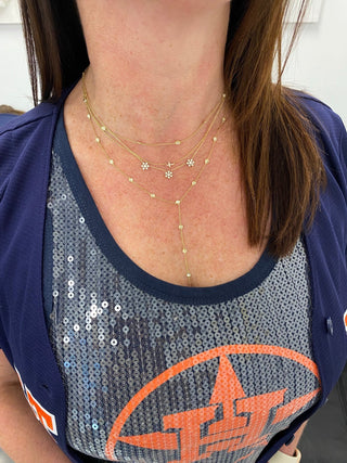 Petite Diamond Cross Necklace  Lindsey Leigh Jewelry.

