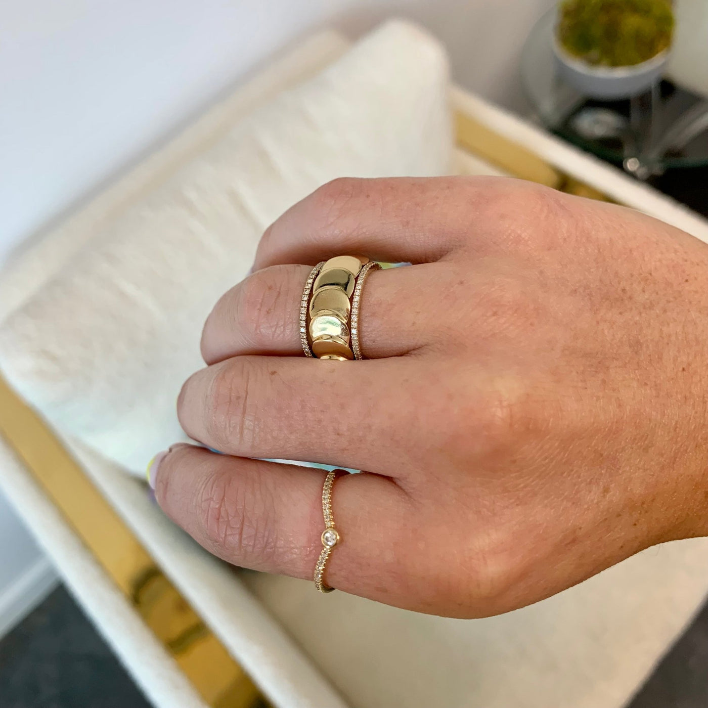 Petite Diamond Eternity Band - Lindsey Leigh Jewelry