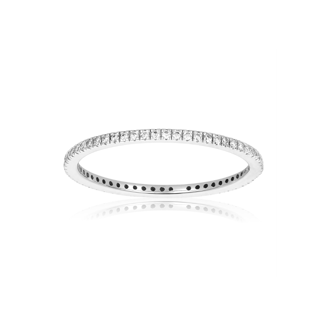 Petite Diamond Eternity Band - Lindsey Leigh Jewelry