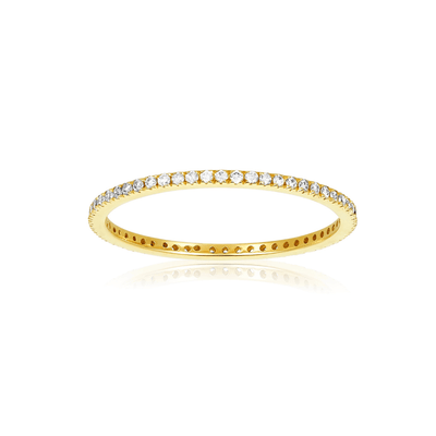 Petite Diamond Eternity Band - Lindsey Leigh Jewelry