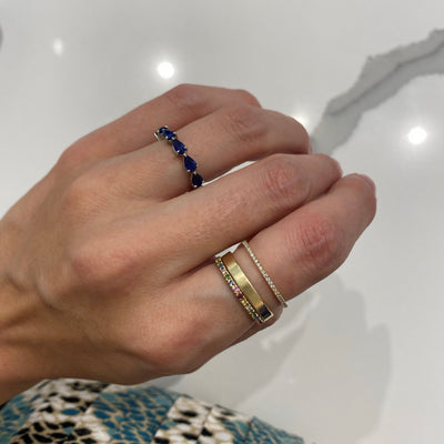 Petite Diamond Eternity Band - Lindsey Leigh Jewelry