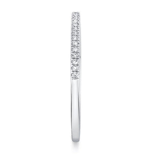 Petite Diamond Halfway Band  Lindsey Leigh Jewelry.
