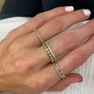 Petite Diamond Halfway Band  Lindsey Leigh Jewelry.
