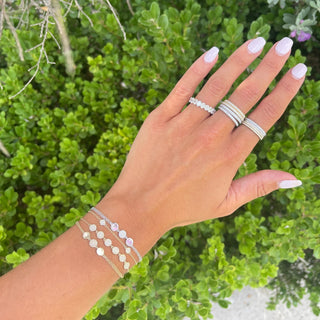 Petite Diamond Halfway Band  Lindsey Leigh Jewelry.
