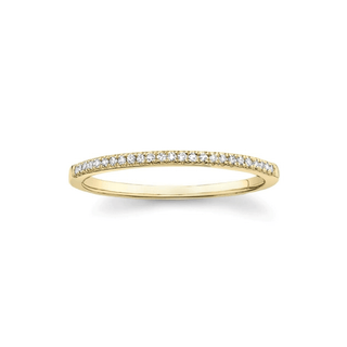 Petite Diamond Halfway Band  Lindsey Leigh Jewelry.
