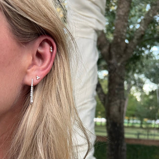Diamond Trio Studs  Lindsey Leigh Jewelry.
