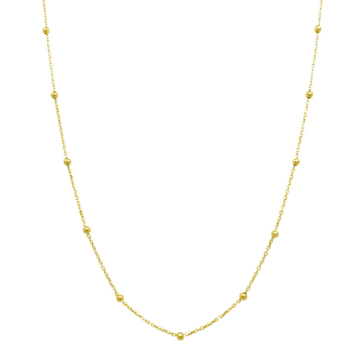 Petite Gold Bead Chain - Lindsey Leigh Jewelry