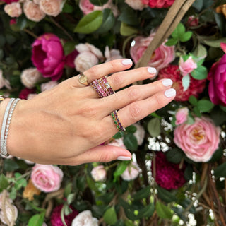 Petite Rhodolite Garnet Chasing Pear  Lindsey Leigh Jewelry.

