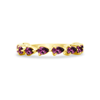 Petite Rhodolite Garnet Chasing Pear  Lindsey Leigh Jewelry.
