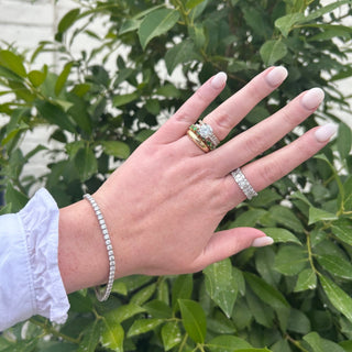 Petite Tsavorite Chasing Pear  Lindsey Leigh Jewelry.
