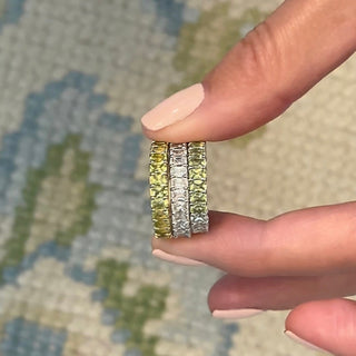 Radiant Cut Band  Lindsey Leigh Jewelry.
