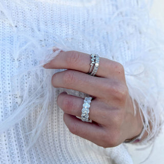 Radiant Cut Band  Lindsey Leigh Jewelry.
