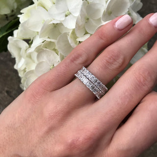Radiant Cut Band  Lindsey Leigh Jewelry.
