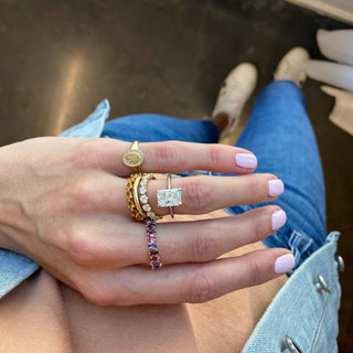 Radiant Diamond Solitaire  Lindsey Leigh Jewelry.
